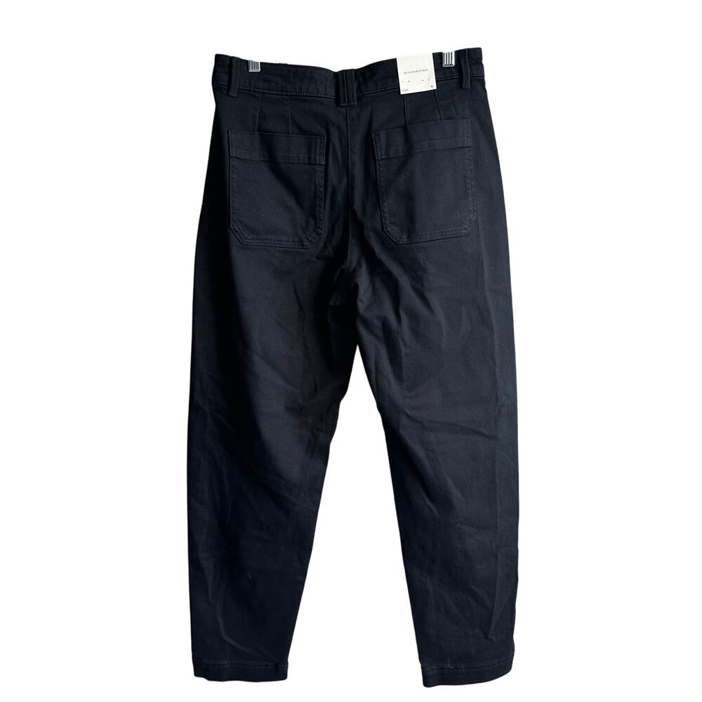 Banana Republic LONG The Weekender Slim Barrel Leg Pant Black 8 713475 - Picture 8 of 13